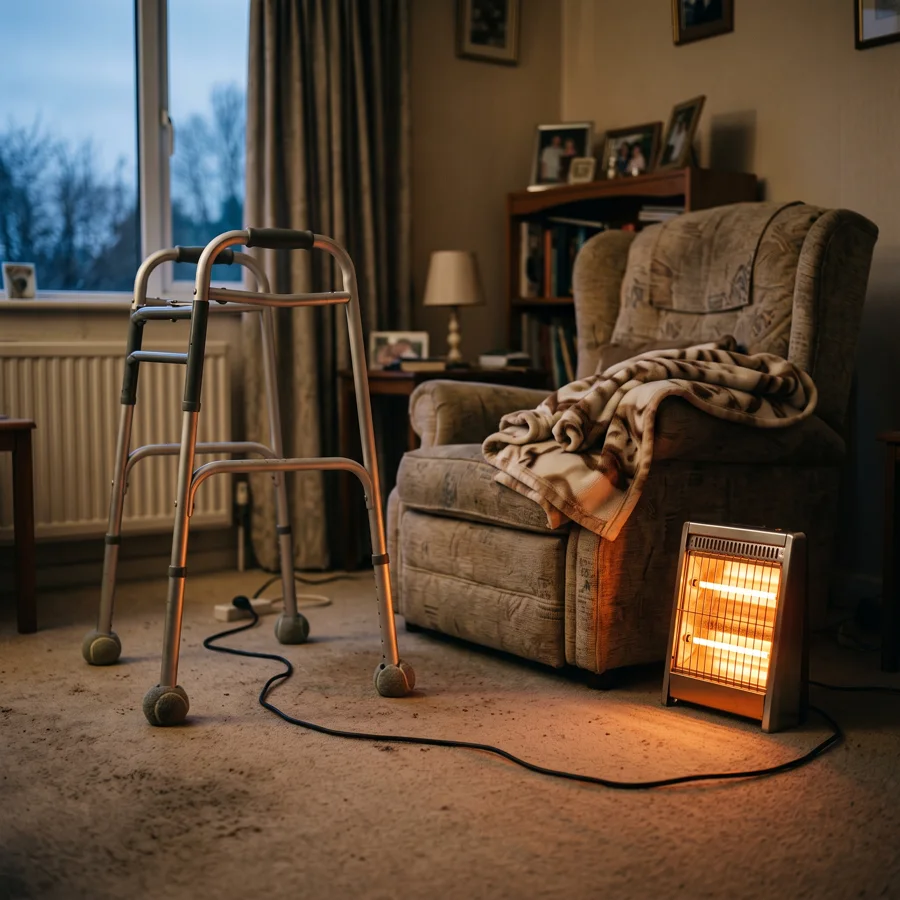 A Space Heater Warms the Room, Not the Person